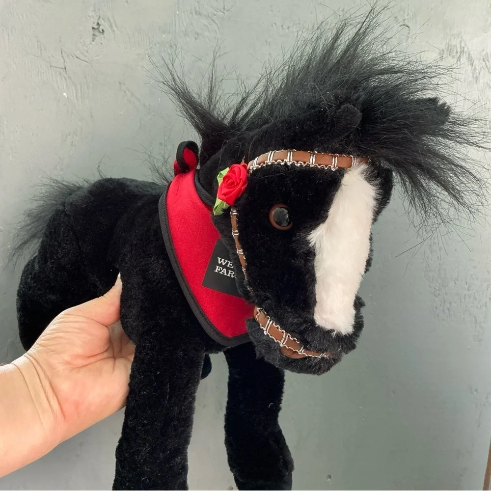 VGU-17”2003 Wells Fargo Bank Legendary  Black Toy Horse StuffedAnimal TOYS R US - Picture 2 of 9